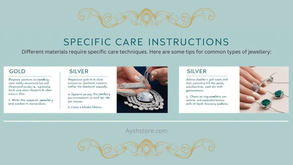 Specific Care for Different Materials